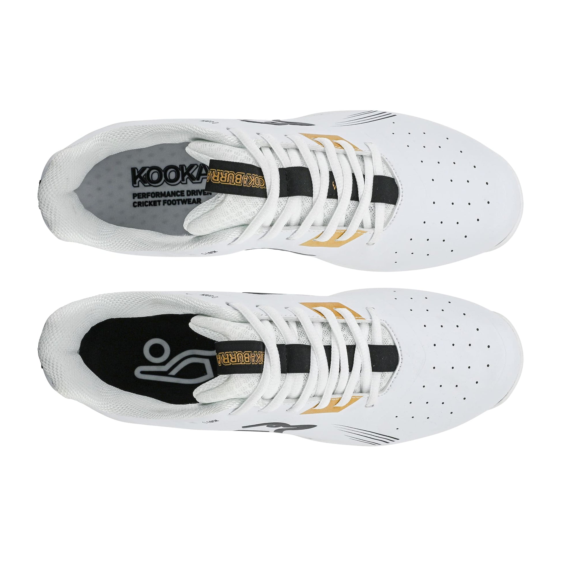 2025 Kookaburra KC 3.0 Spike Cricket Shoes – Gold/Black image 5