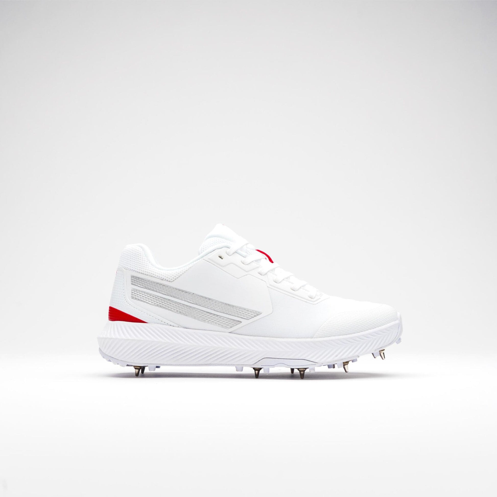 Gray-Nicolls Revo Pro 2.0 Spike Shoes – White/Red image 3