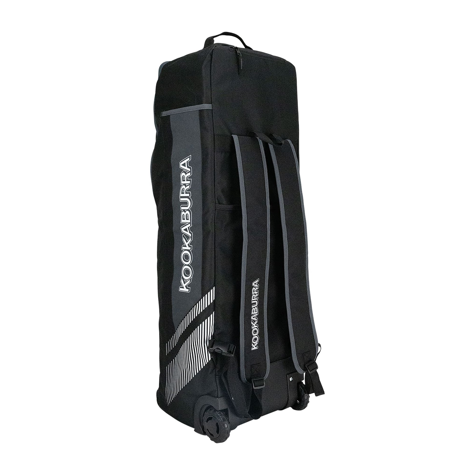 2025 Kookaburra WD5000 Wheelie Duffle Bag – Black/Grey image 1