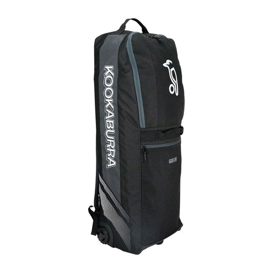 2025 Kookaburra WD5000 Wheelie Duffle Bag – Black/Grey image 0