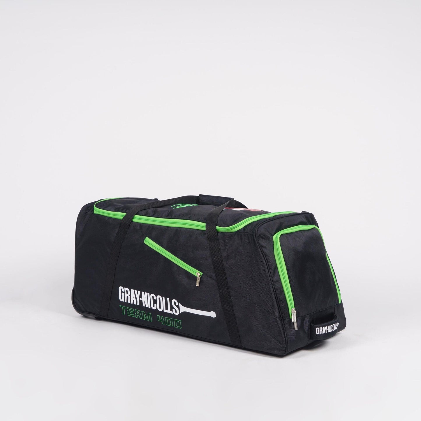 Gray-Nicolls Team 400 Wheelie Bag – Black/Green image 1