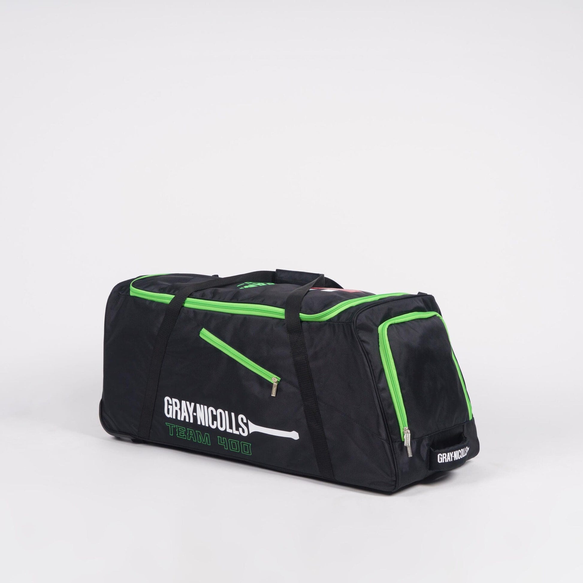 Gray-Nicolls Team 400 Wheelie Bag – Black/Green image 1