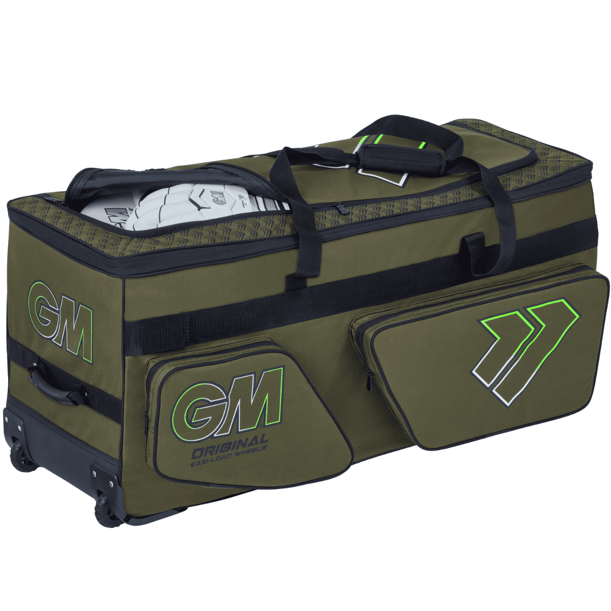 GM Cricket Bag Orig E-Load Wheelie Khaki image 1