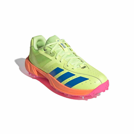 Adidas 22YDS Incurza cricket shoe yellow angled view