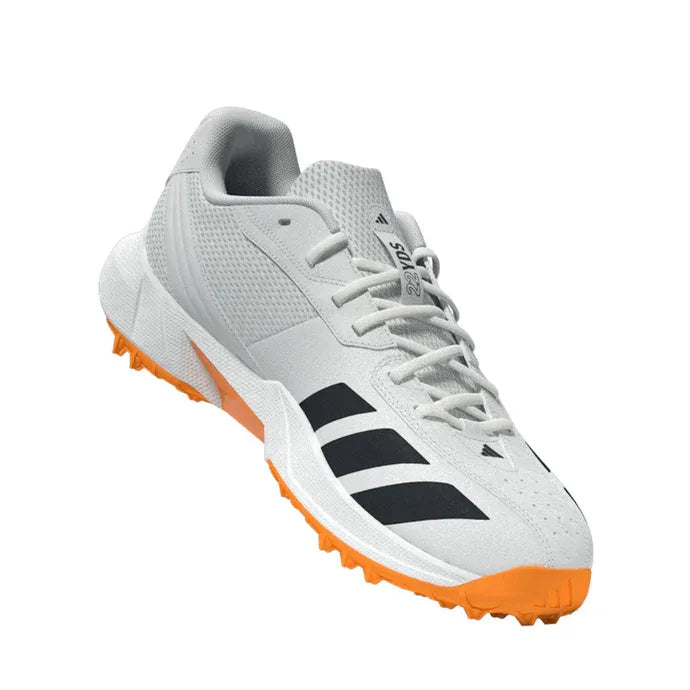 side angled view of Adidas 22YDS Spikeless Shoe with three-stripe design