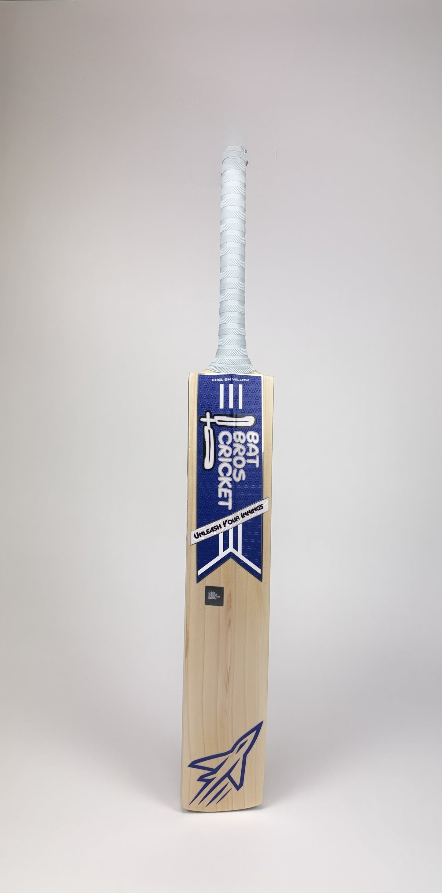 Bat Bros black cricket bat stickers fitted to bat
