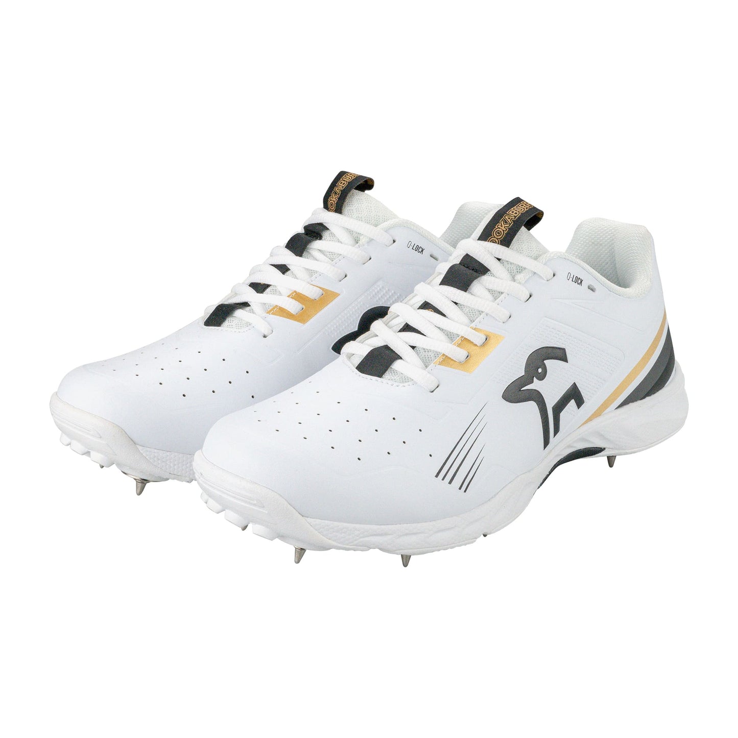 2025 Kookaburra KC 3.0 Spike Cricket Shoes – Gold/Black image 1