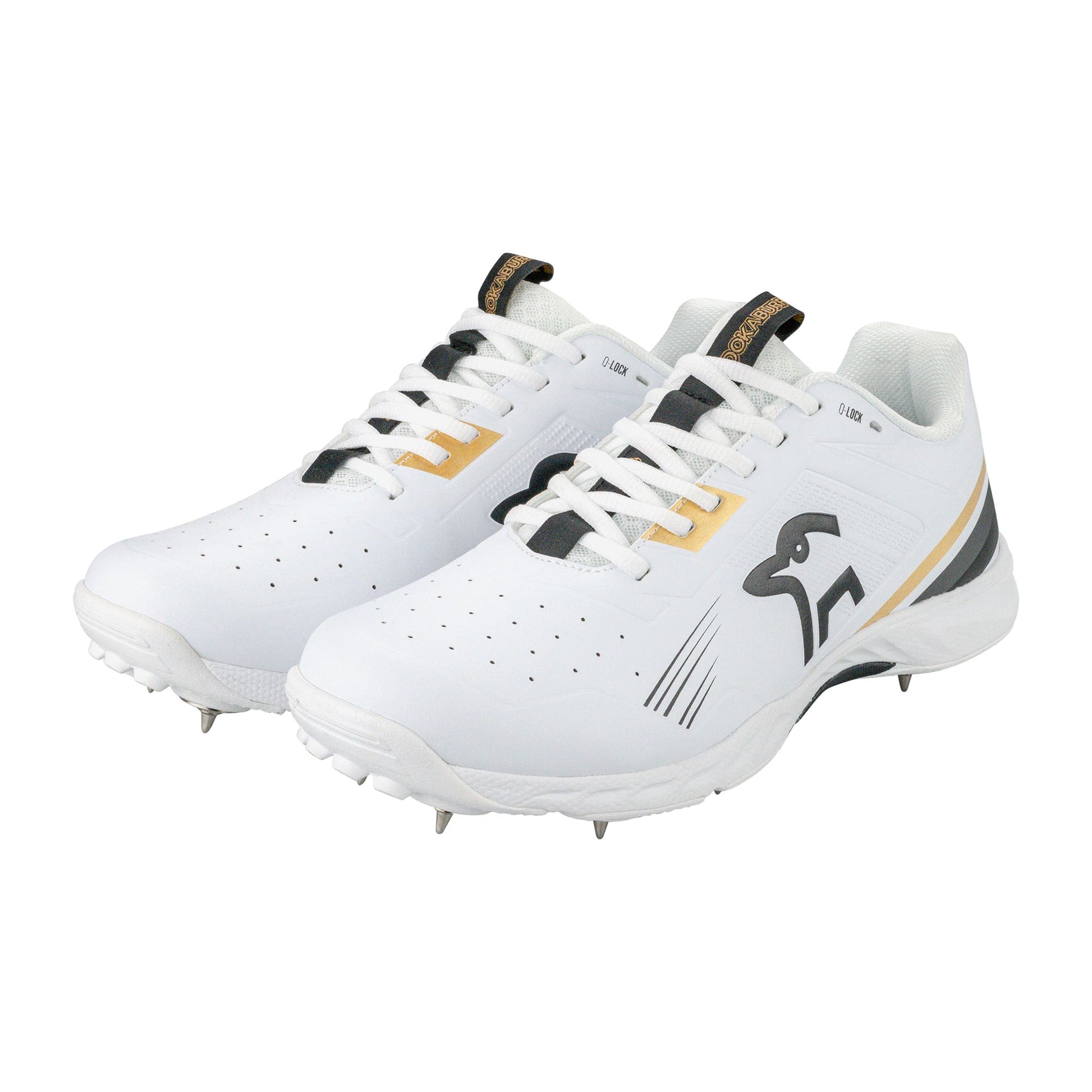 2025 Kookaburra KC 3.0 Spike Cricket Shoes – Gold/Black image 1