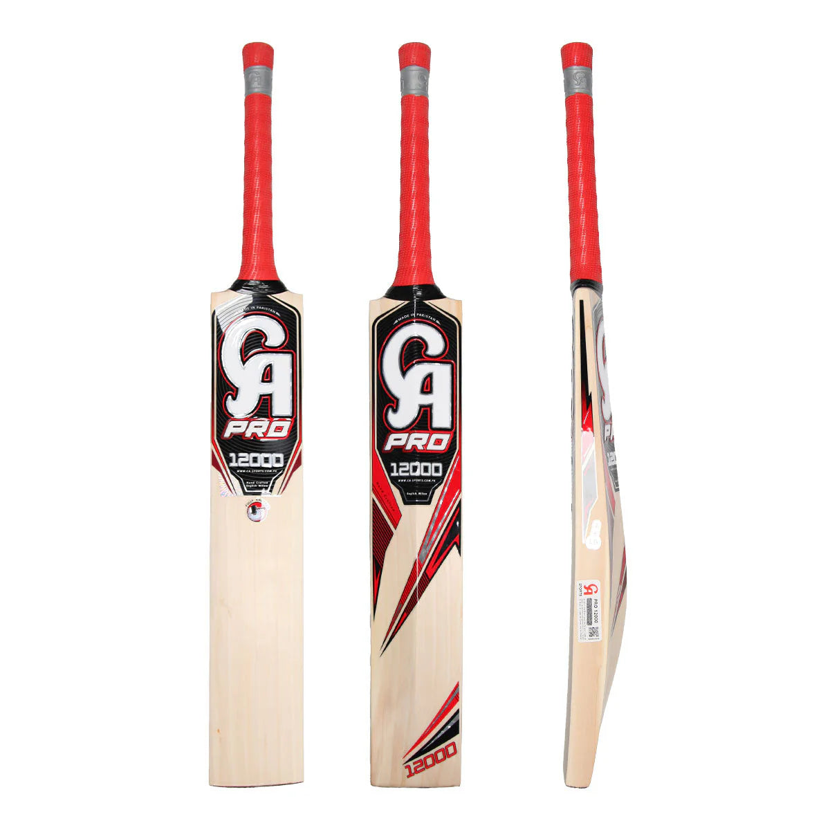 CA Pro 12000 cricket bat front view