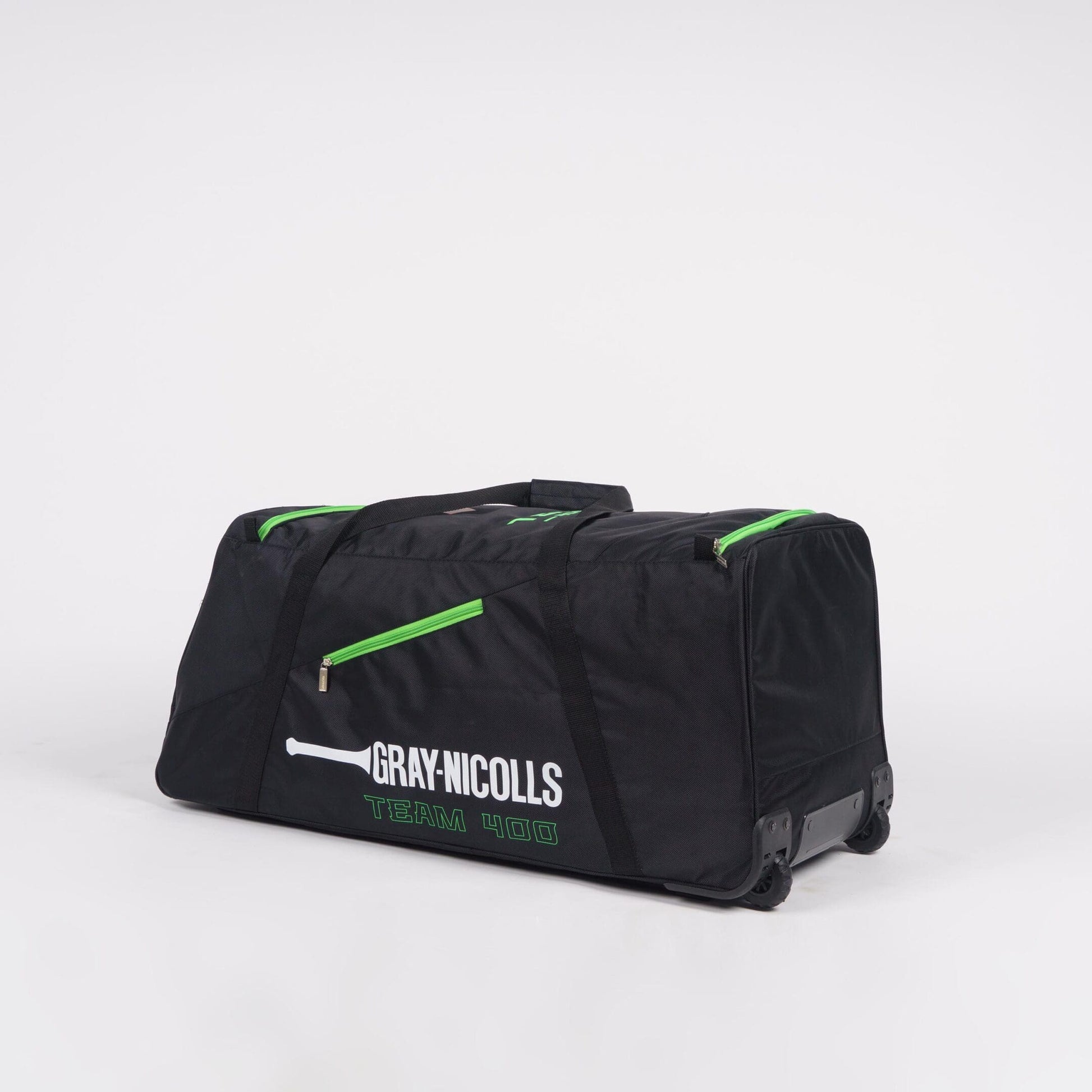 Gray-Nicolls Team 400 Wheelie Bag – Black/Green image 2