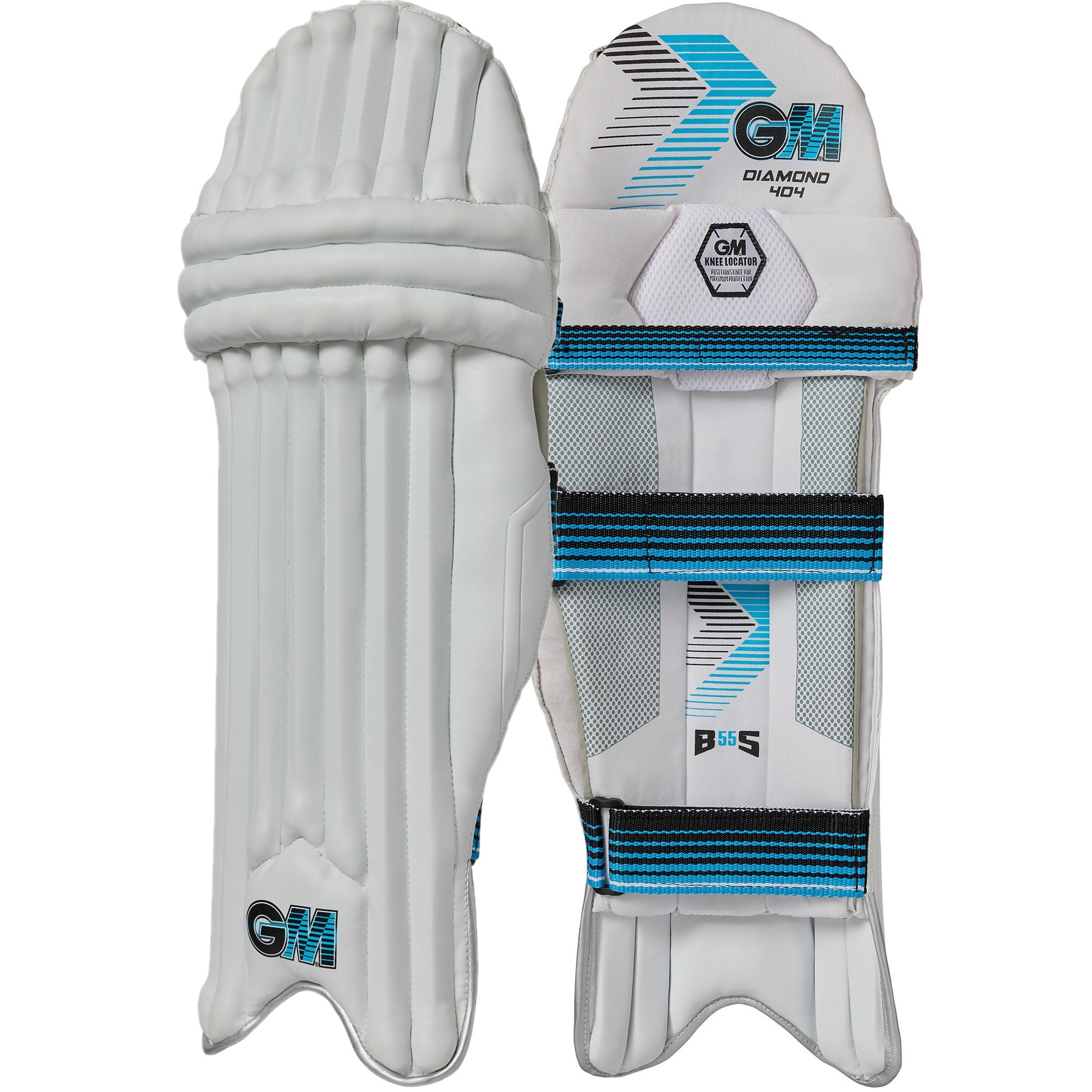Knee and strap detail on GM Diamond 404 batting pad