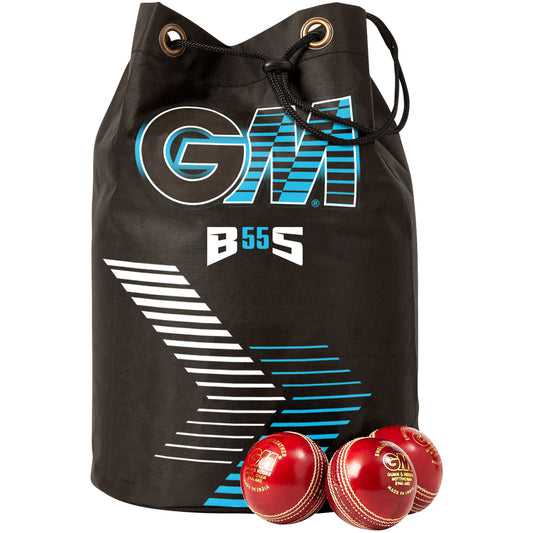 Front view of the GM Diamond ball bag showing drawstring closure and GM branding.
