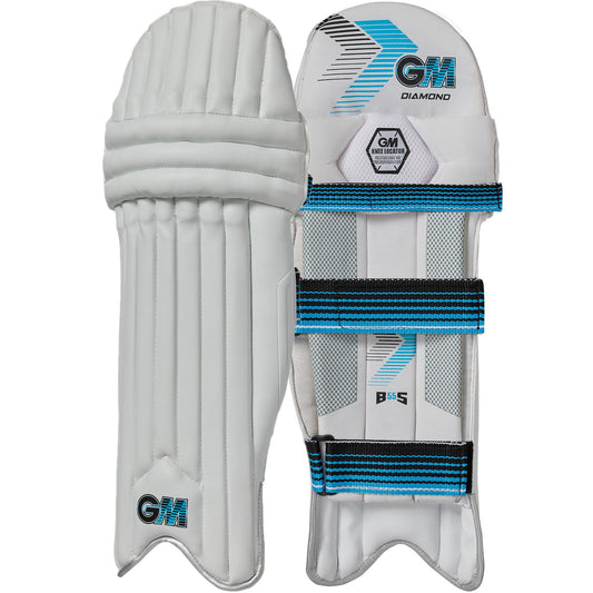 Strap and knee detail on GM Diamond batting pads