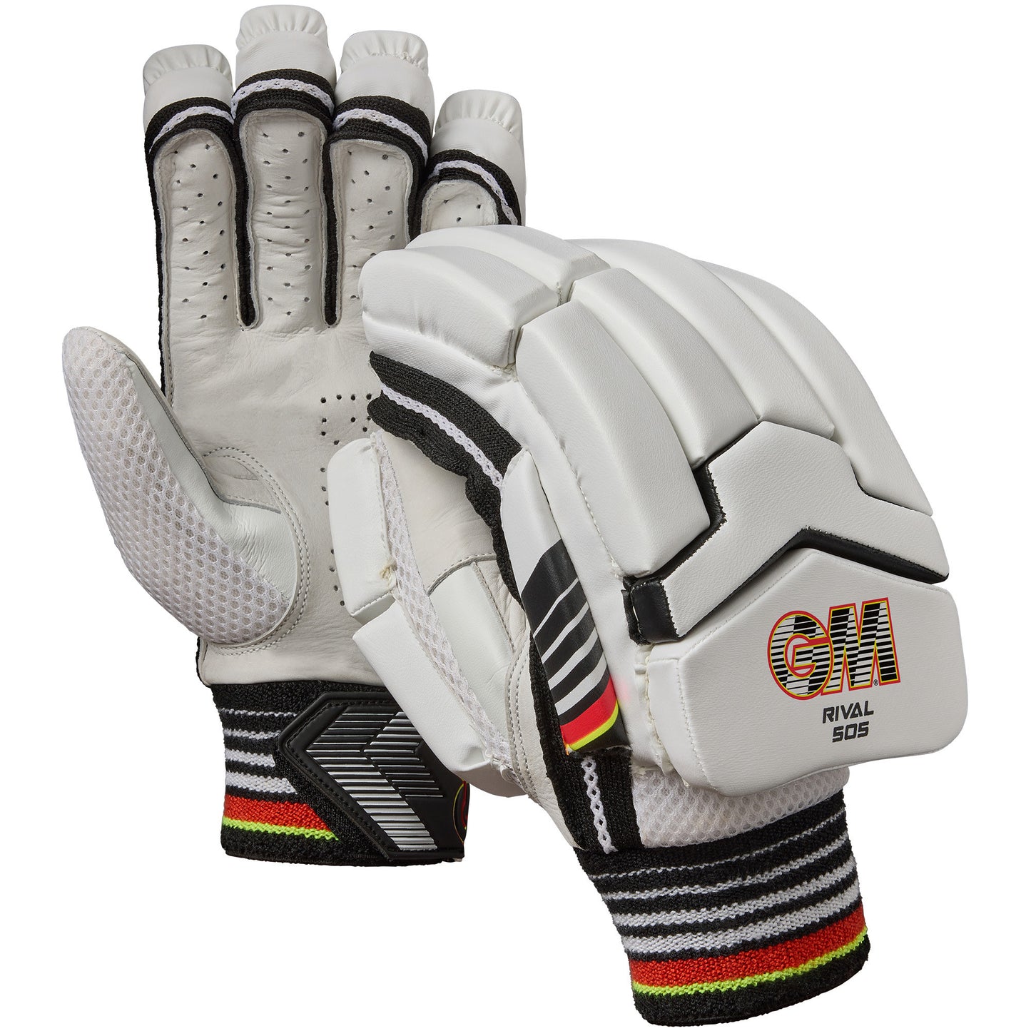 GM Rival 505 batting gloves front and back view