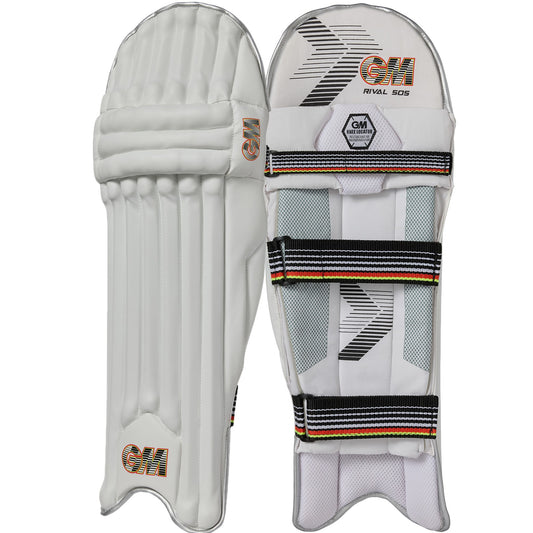 Knee and strap detail on GM Rival 505 batting pads