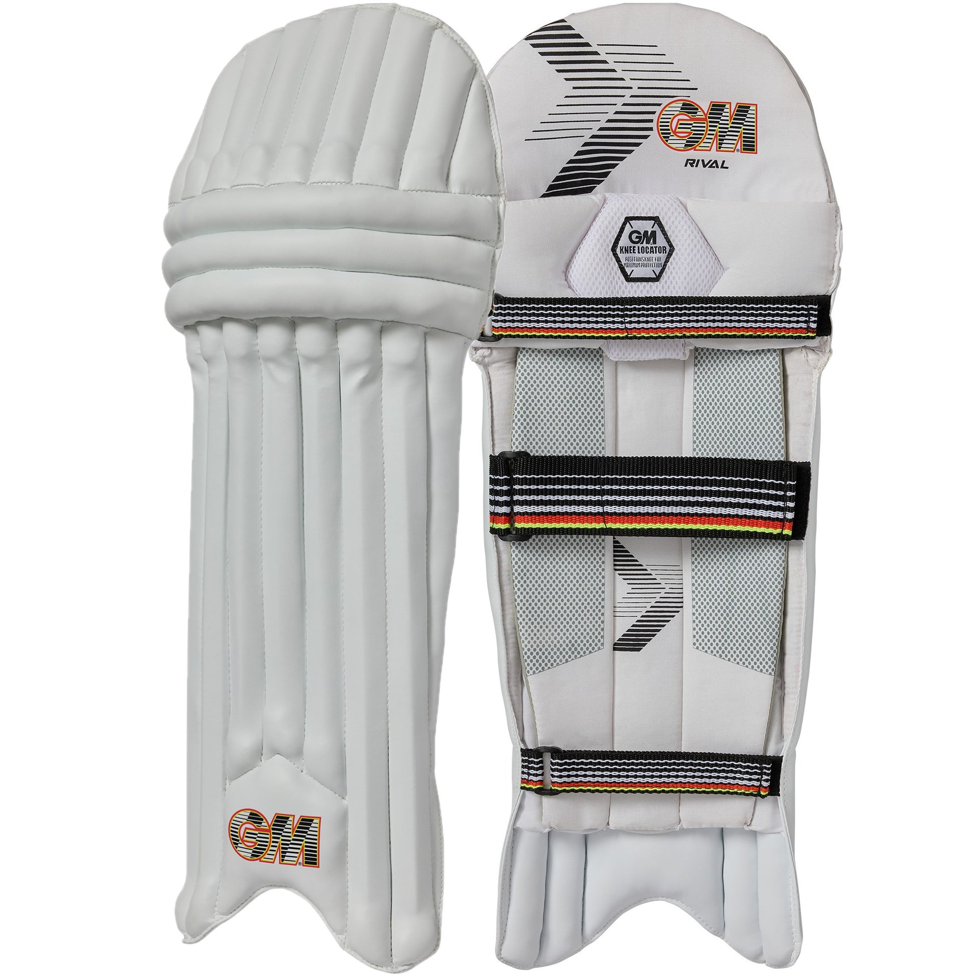 -ambi-batting-pads-detail
Alt text: Knee and strap detail on GM Rival Ambi batting pads