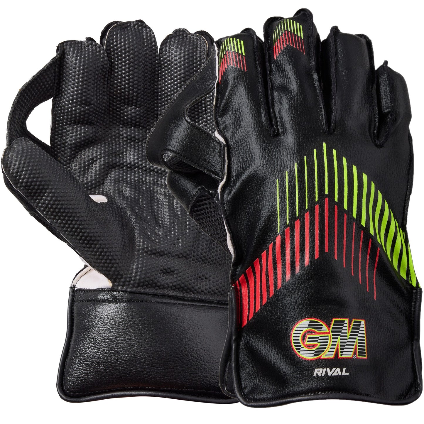 T web construction on GM Rival wicket keeping gloves