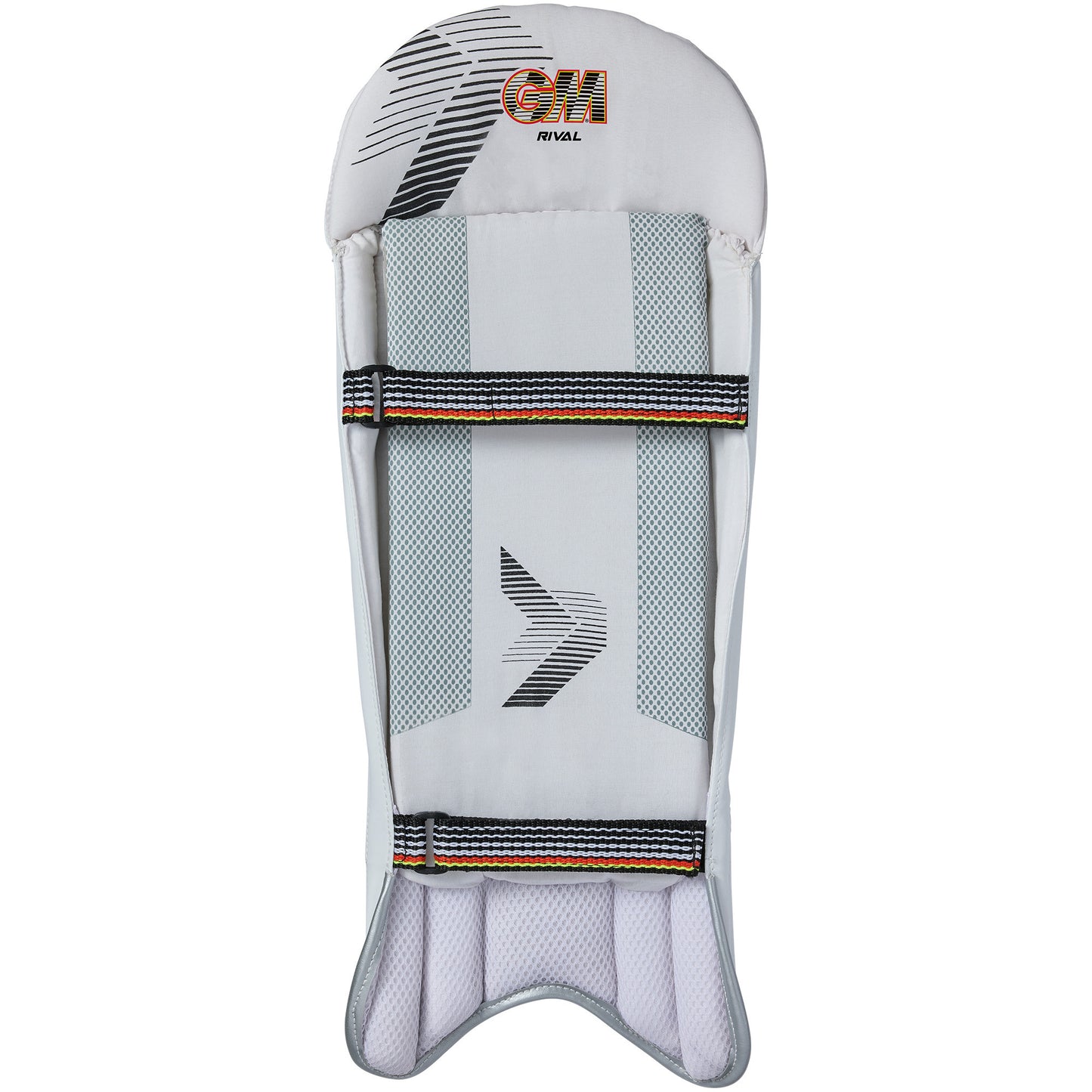 Rear view of GM Rival wicket keeping pads