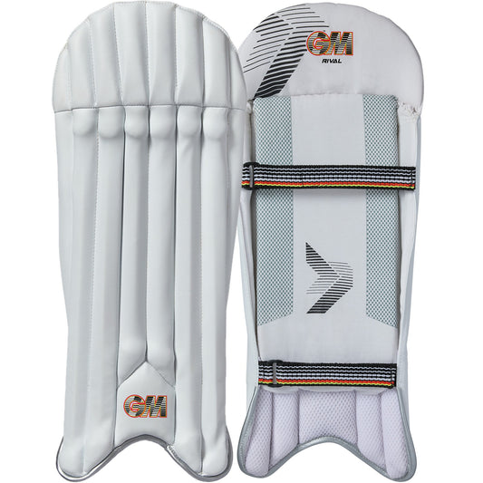 Side profile of GM Rival wicket keeping pads
