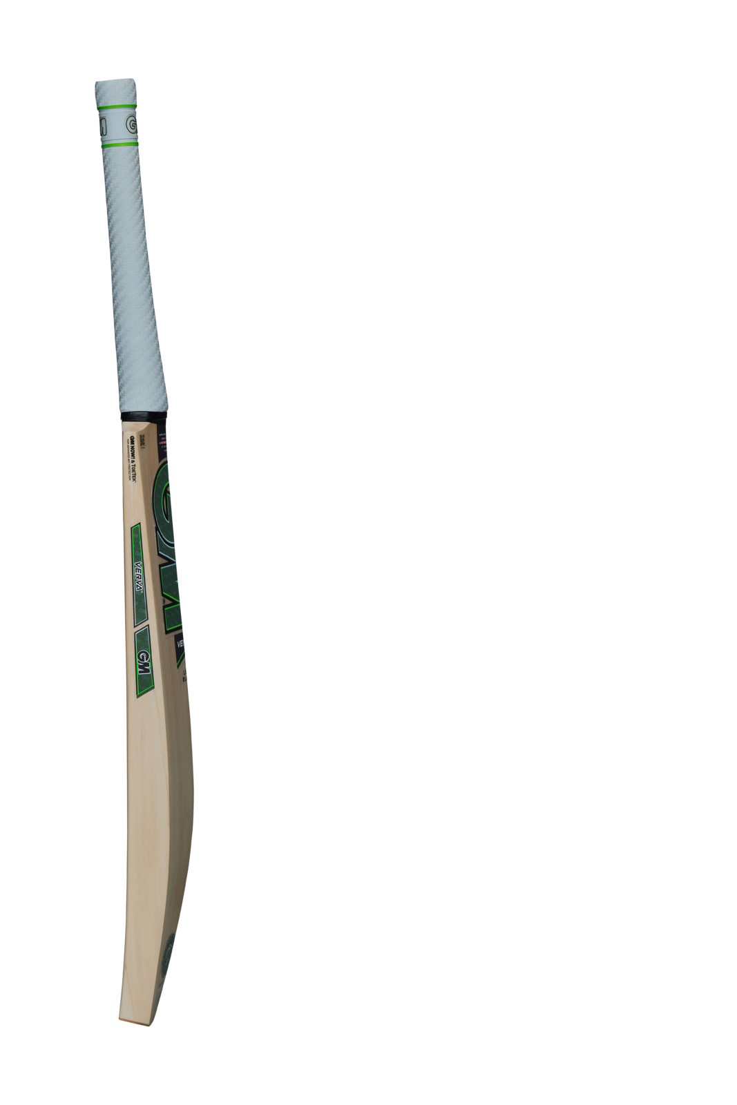 Side profile of GM Verva 606 bat showing low swell and bow shape