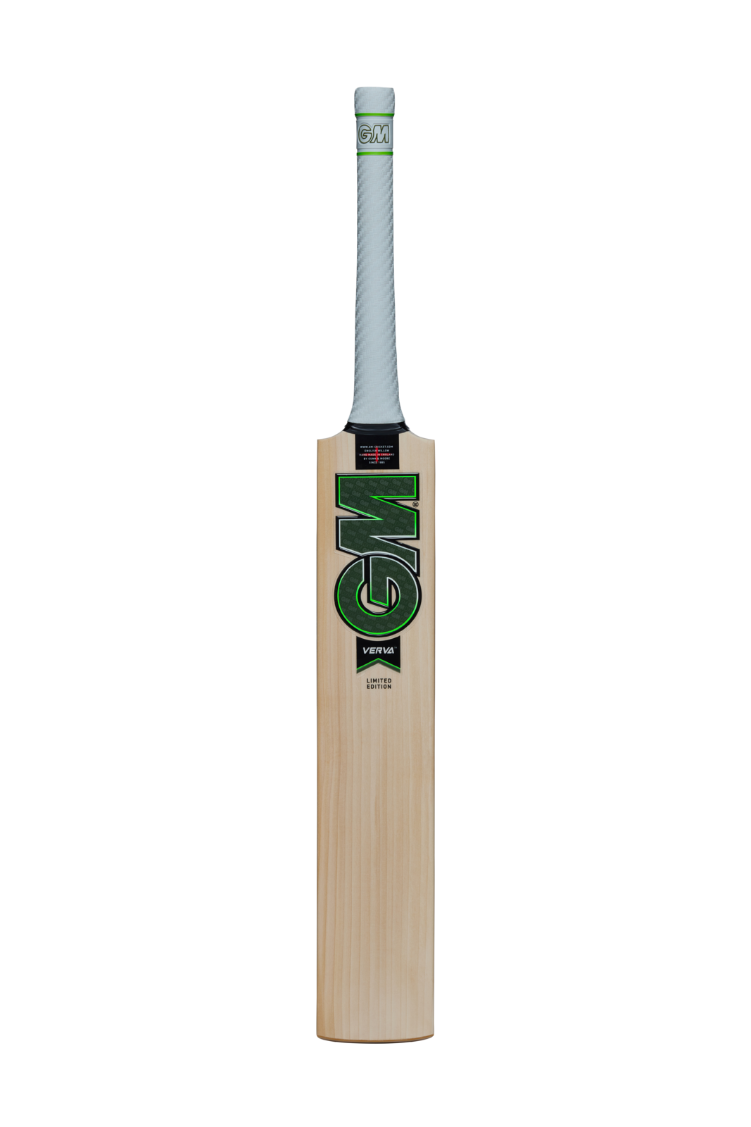 Front view of GM Verva 606 Grade 3 English Willow cricket bat
