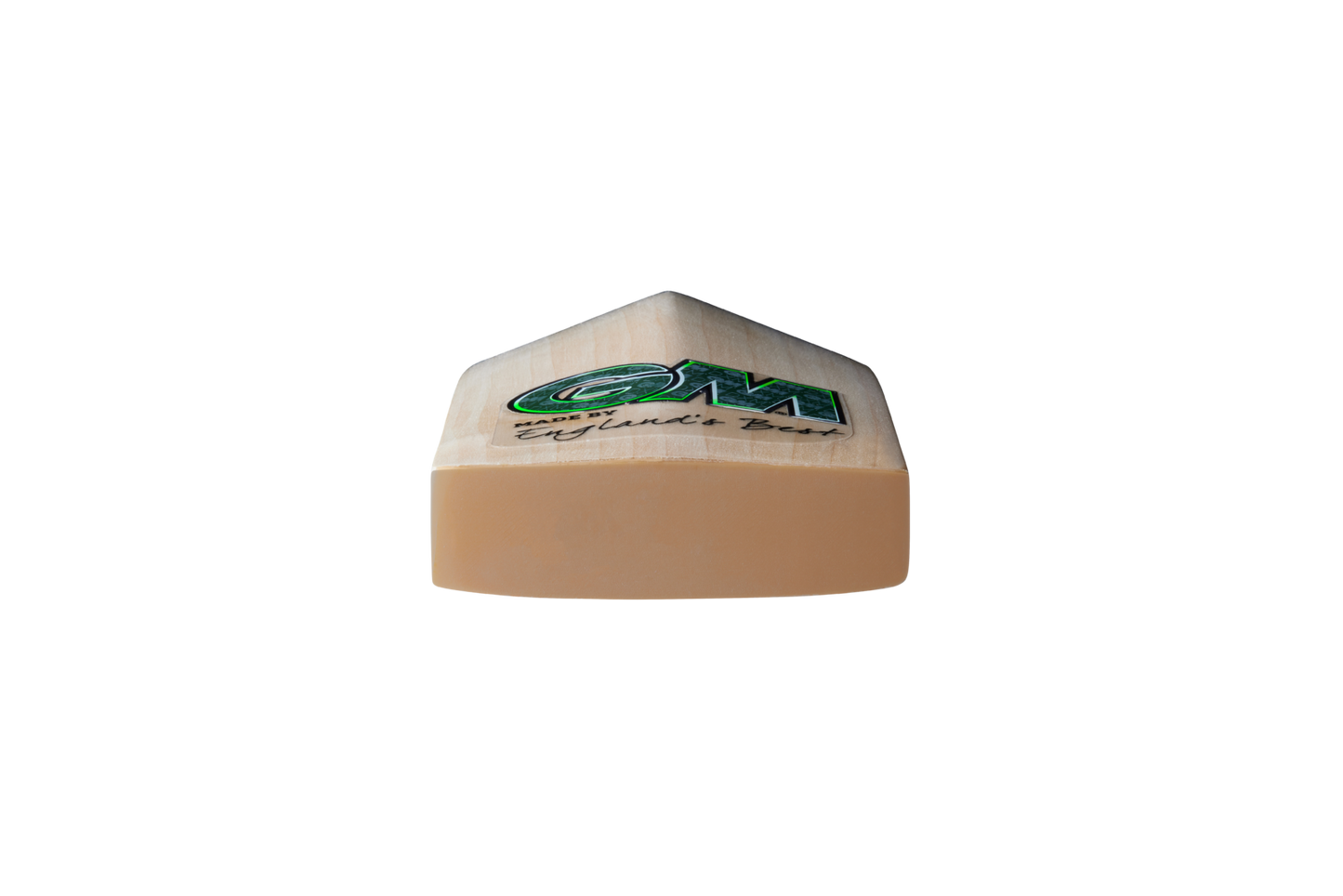 Toe view of GM Verva 606 cricket bat showing ToeTek™ finish and toe profile