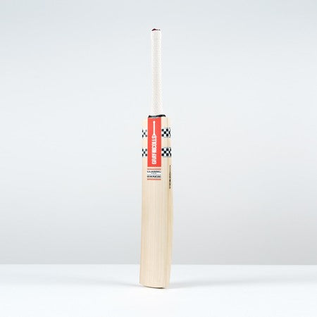 Front-left angle of the Gray-Nicolls Classic Pro Performance cricket bat highlighting clean blade and profile.