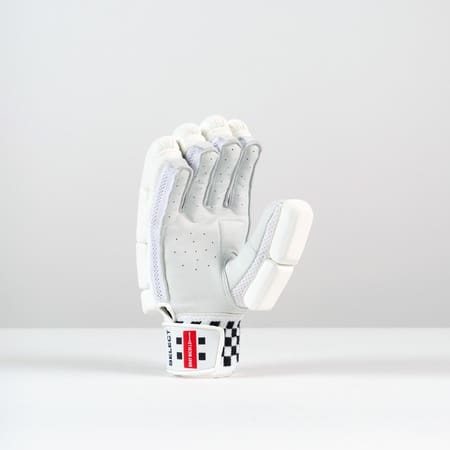 Right-hand glove front view featuring clean design and secure wrist strap