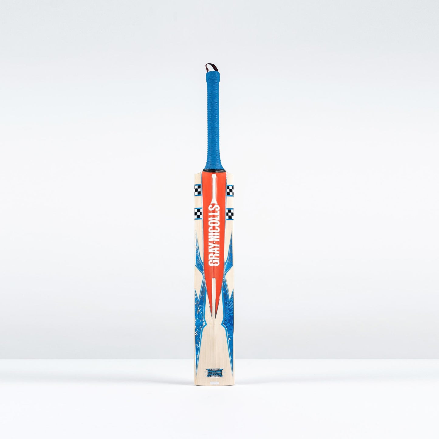 Back view of the Gray Nicolls Havoc Gen 1 bat highlighting branding and spine