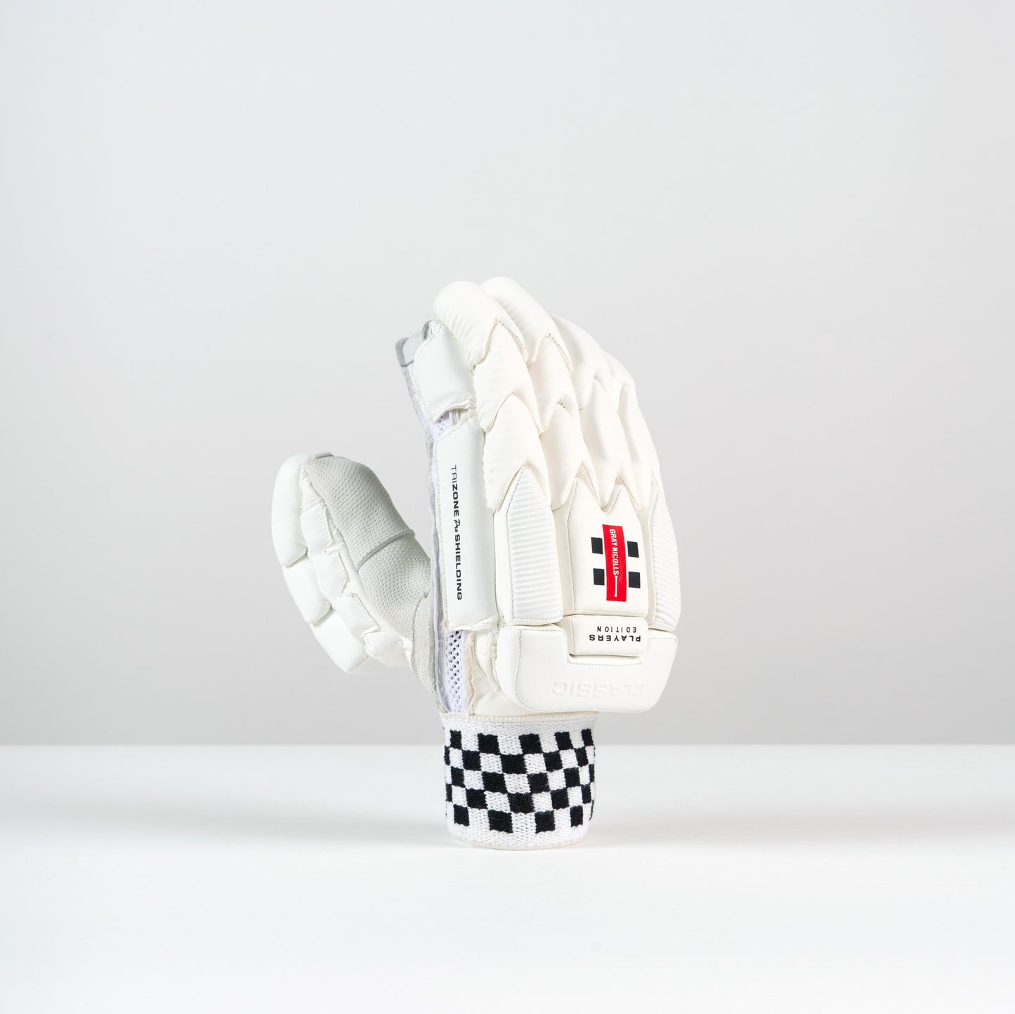 right-hand view of Gray-Nicolls Player Edition batting glove highlighting multi-section design