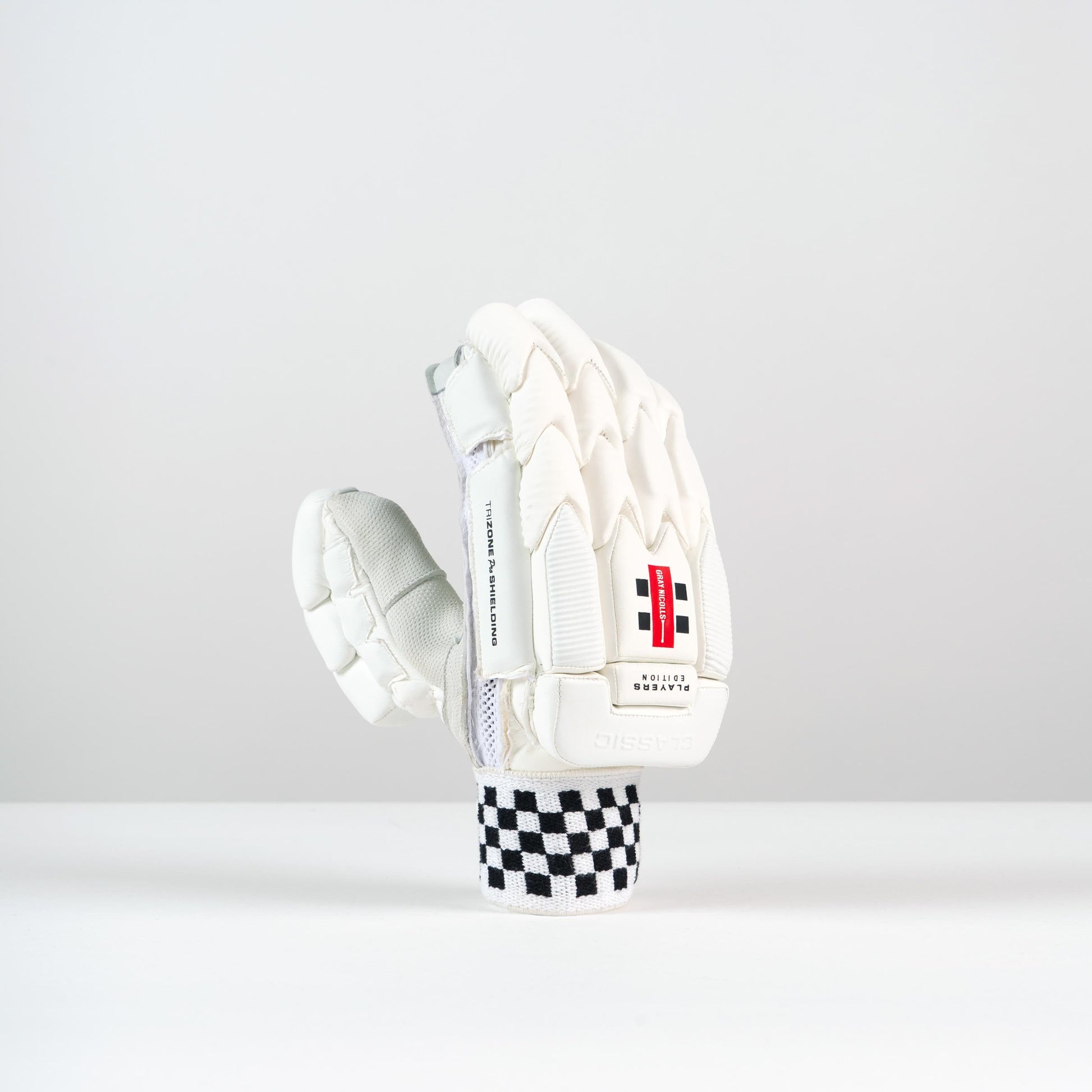 right-hand view of Gray-Nicolls Player Edition batting glove highlighting multi-section design
