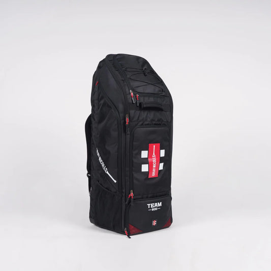 Gray Nicolls Team 600 black cricket duffle bag front view