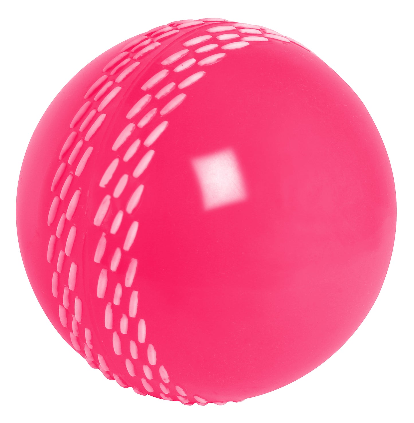 Gray-Nicolls pink Velocity training ball with moulded seam for junior cricket