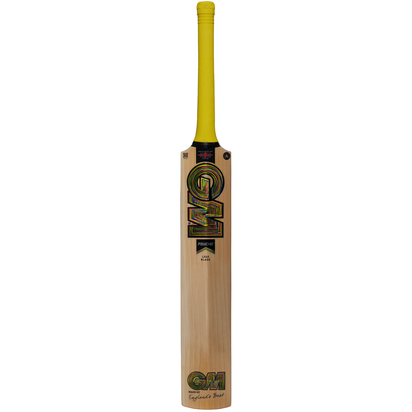 Back view of Gunn and Moore Psyche 606 cricket bat