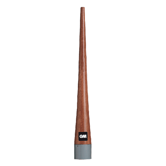 Gunn & Moore Cone Grip Applicator showing tapered wooden cricket bat grip fitting tool with metal base