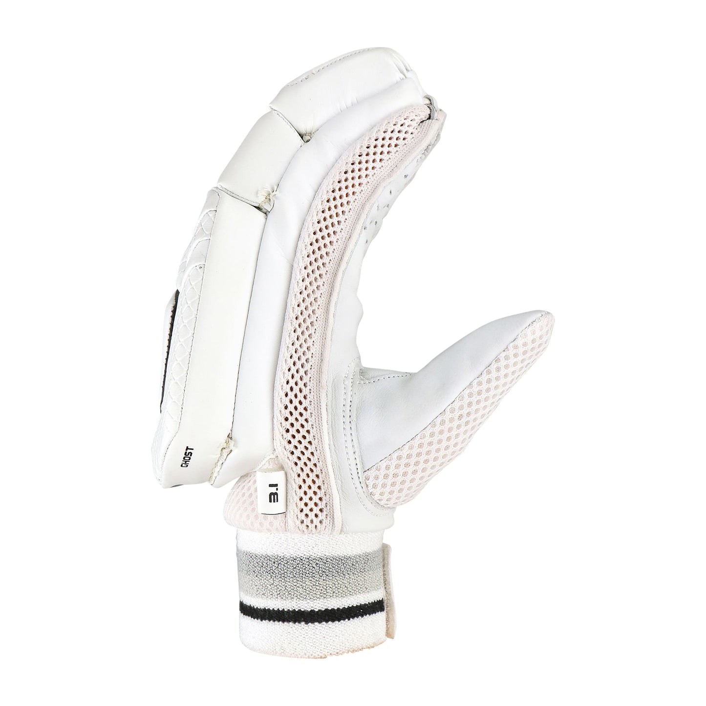 Angled view of Kookaburra 3.1 cricket batting gloves showing overall protection and shape.