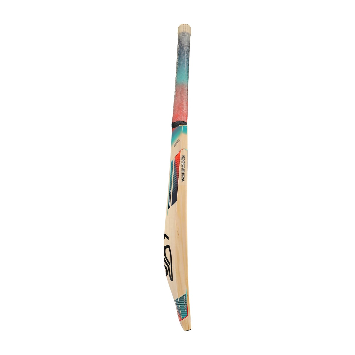 other Side profile of Kookaburra Aura 2.1 cricket bat showing edge thickness and curve
