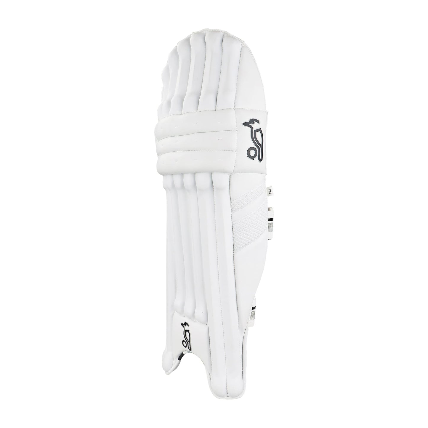 Side profile of a Kookaburra Ghost 3.1 batting pad showing leg contour and padding depth.