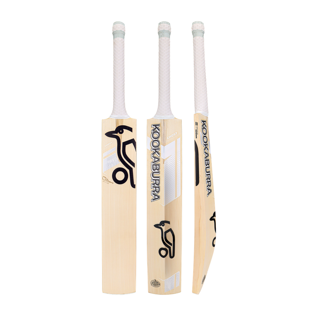 Multiple angles of Ghost Pro Players bat showing front, back, and spine profile