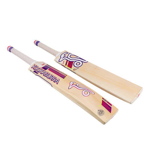 Angled view of Kookaburra Glare 4.1 Hero cricket bat