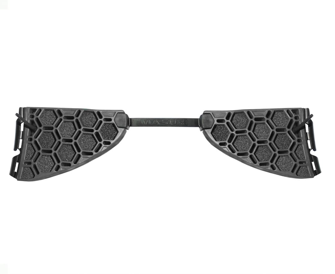 Masuri StemGuard Elite Senior with connector bar joining left and right padded guards