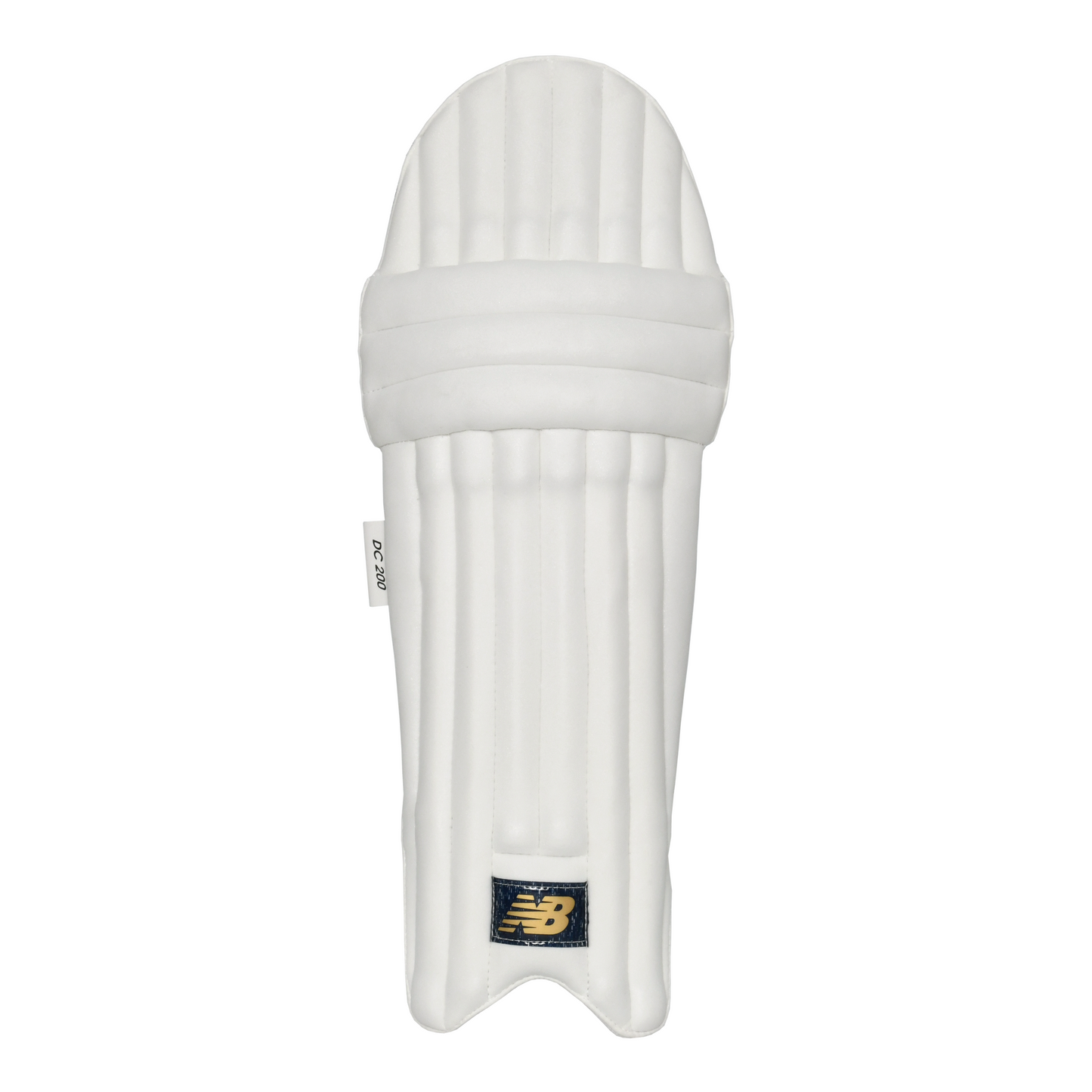 Front view of New Balance DC 200 batting pad showing lightweight crosslink foam construction.
