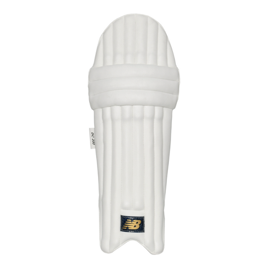 Front view of New Balance DC 200 batting pad showing lightweight crosslink foam construction.