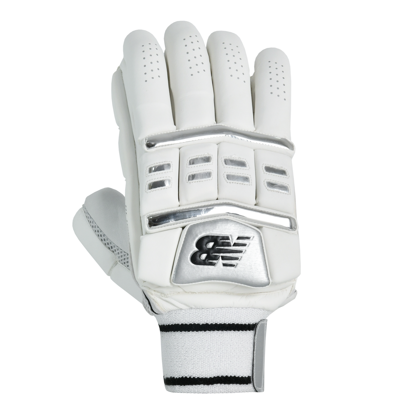 Front view of New Balance Heritage 1000 MAX batting gloves showing sausage finger design and block-split protection.