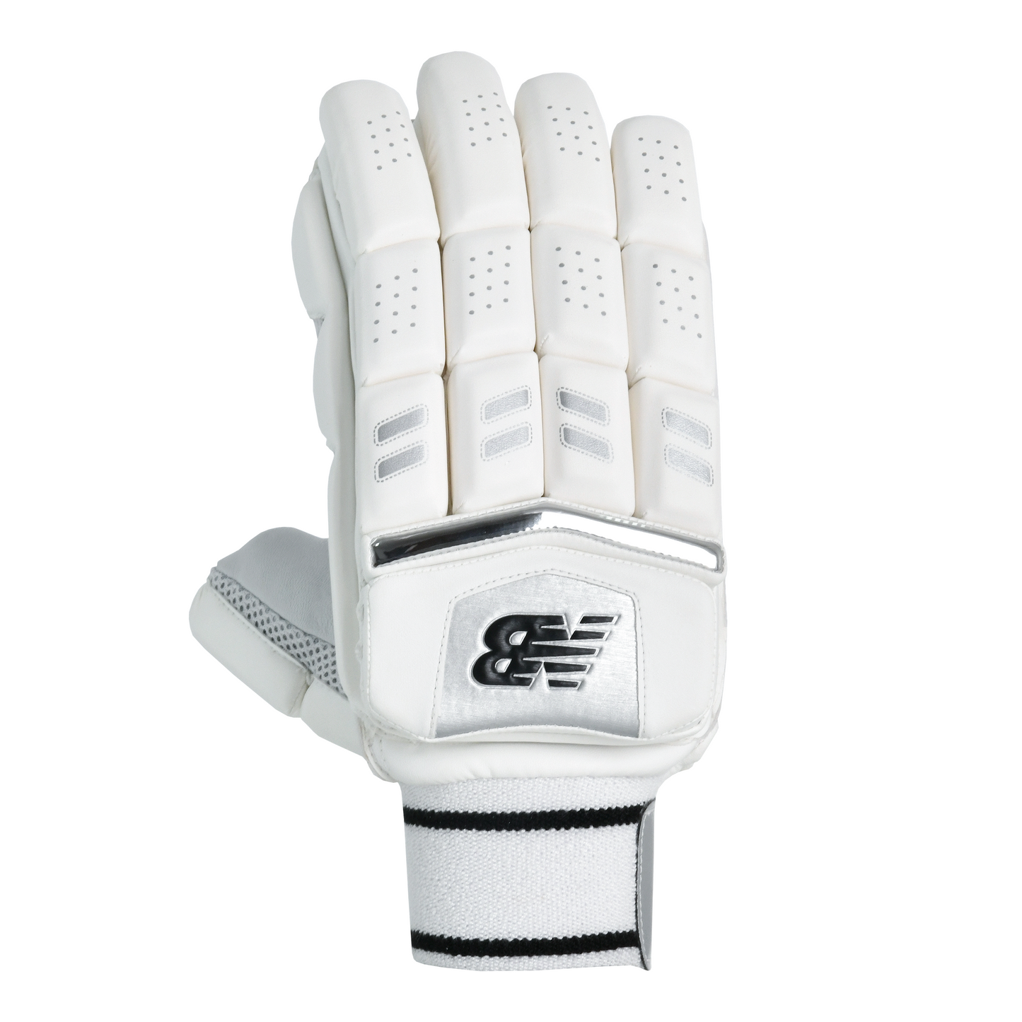 Front view of New Balance Heritage 800 batting gloves showing lightweight finger design and Heritage branding.