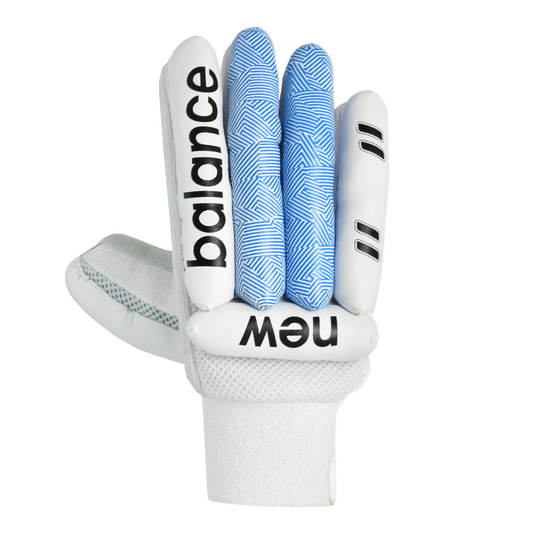 Front view of New Balance TC 200 batting gloves showing lightweight PU construction and TC branding.