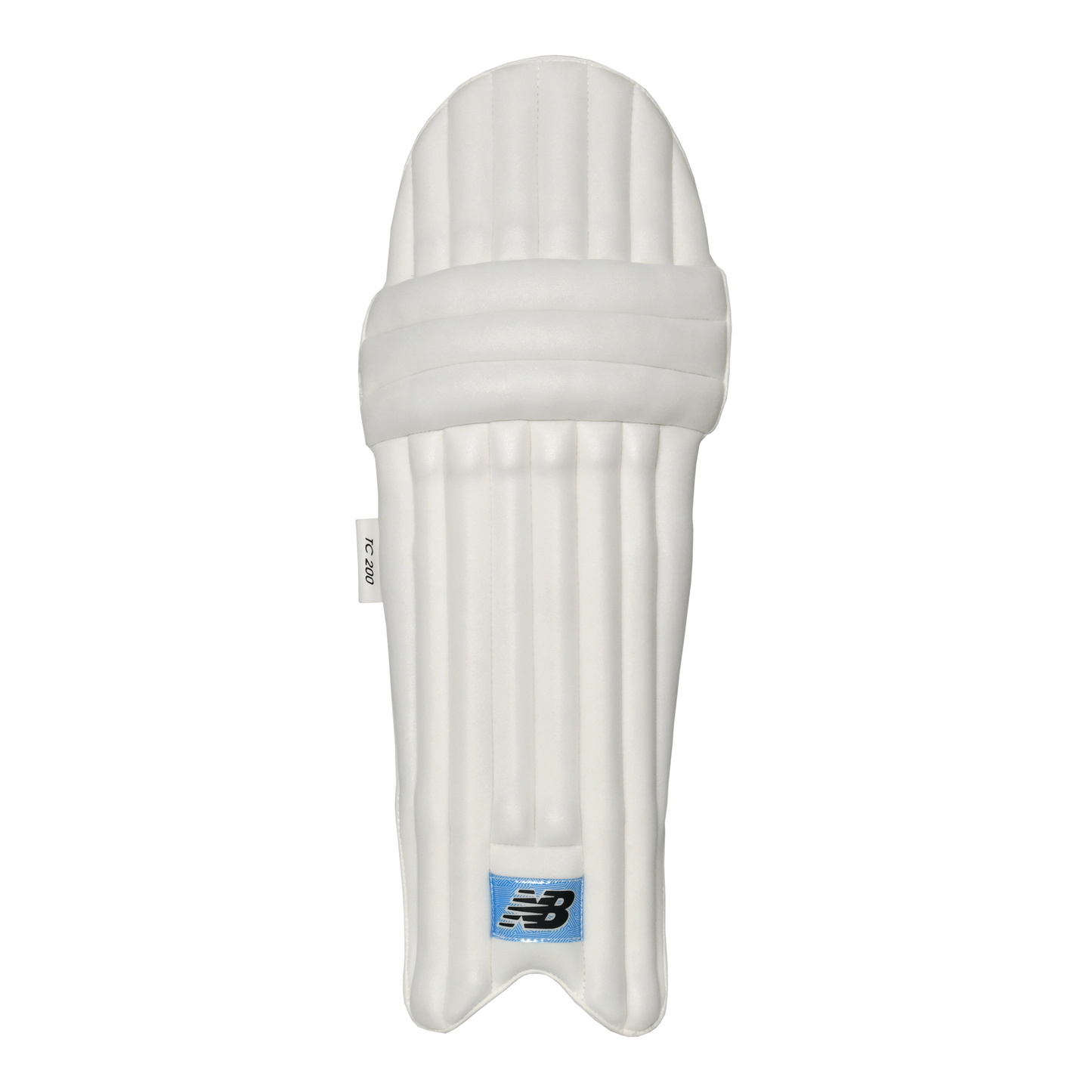 Front view of New Balance TC 200 batting pad showing lightweight crosslink foam construction.