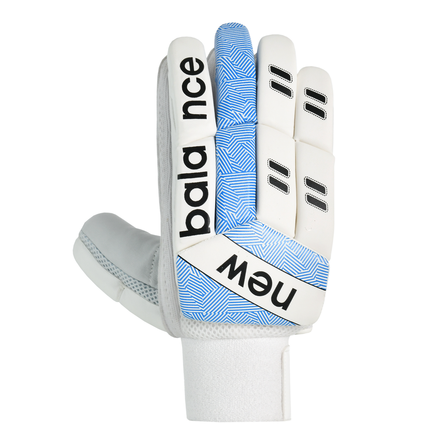 Front view of New Balance TC 500 batting gloves showing split-finger design and TC branding.