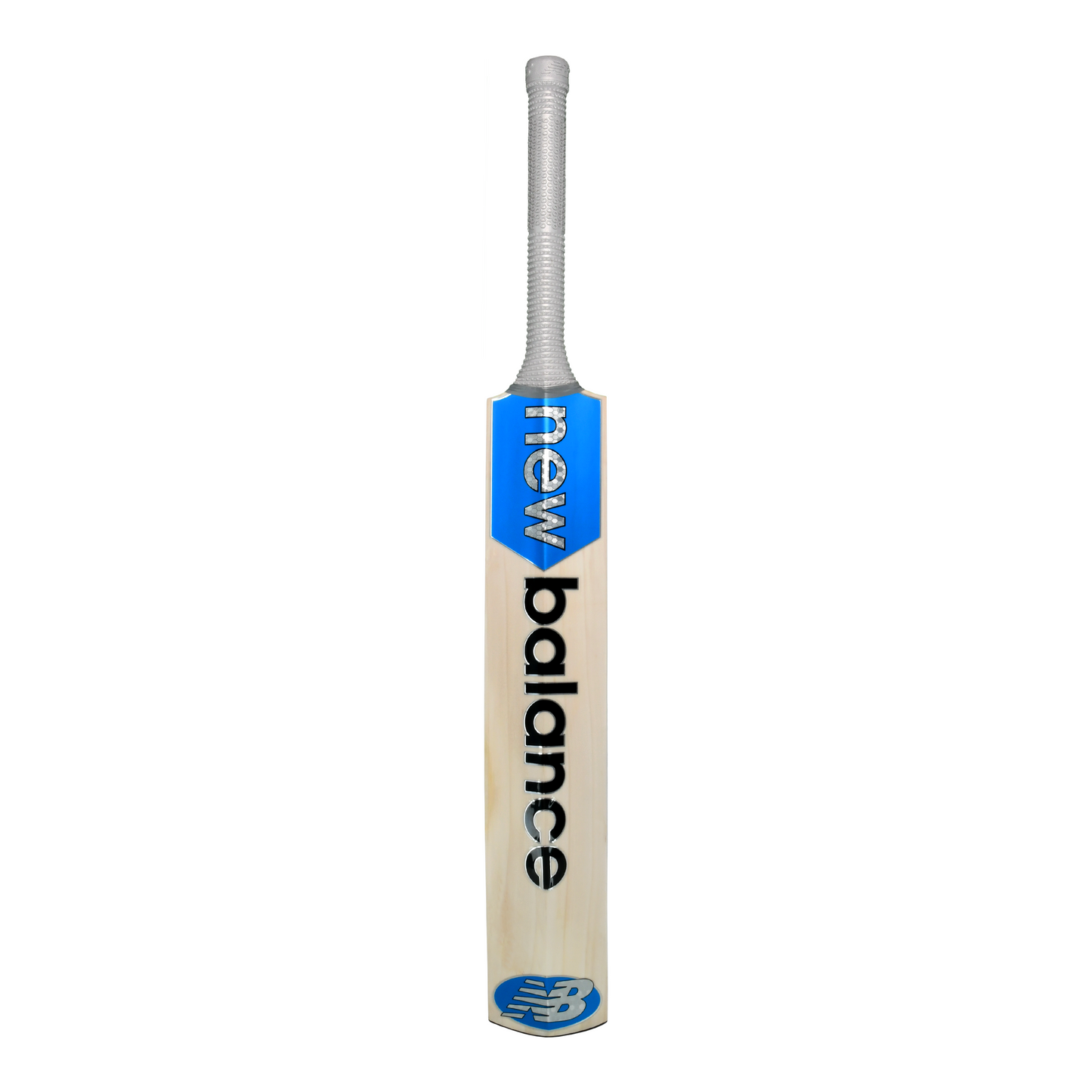 Rear view of the New Balance TC 600 junior cricket bat highlighting spine and handle.