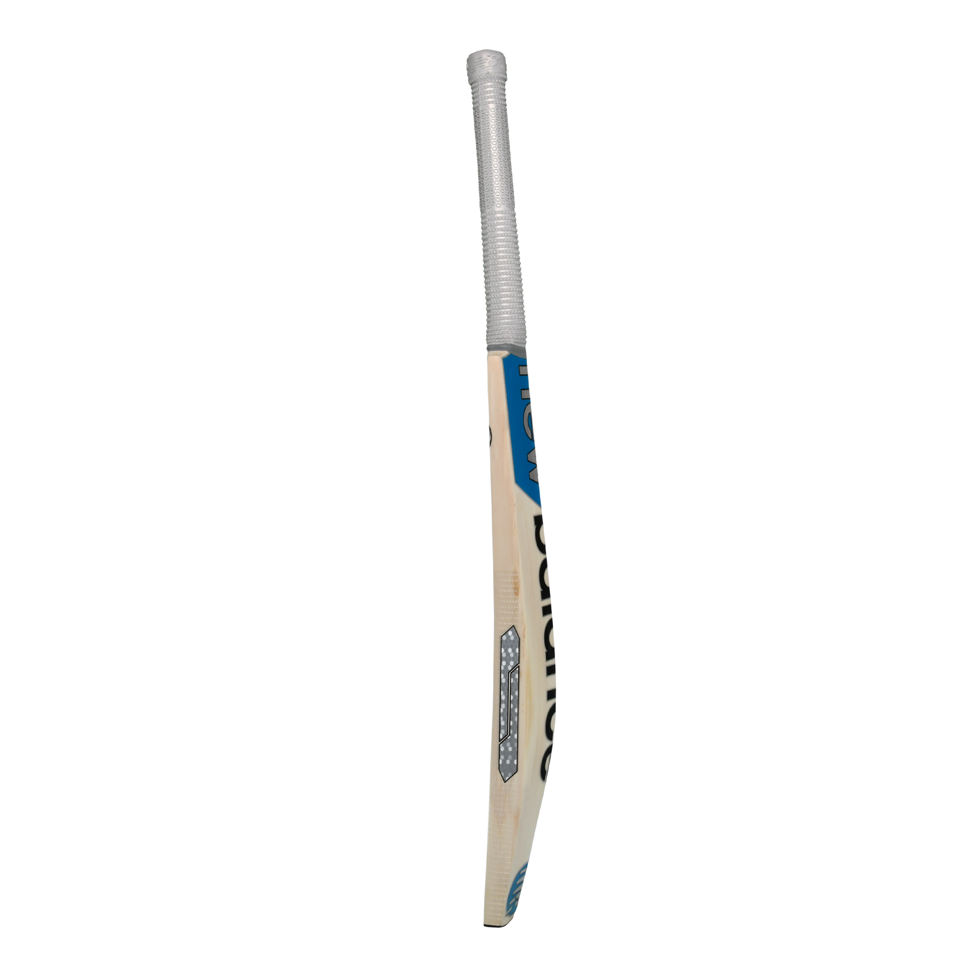 Side profile of the New Balance TC 600 junior cricket bat showing mid sweet spot and classic shape